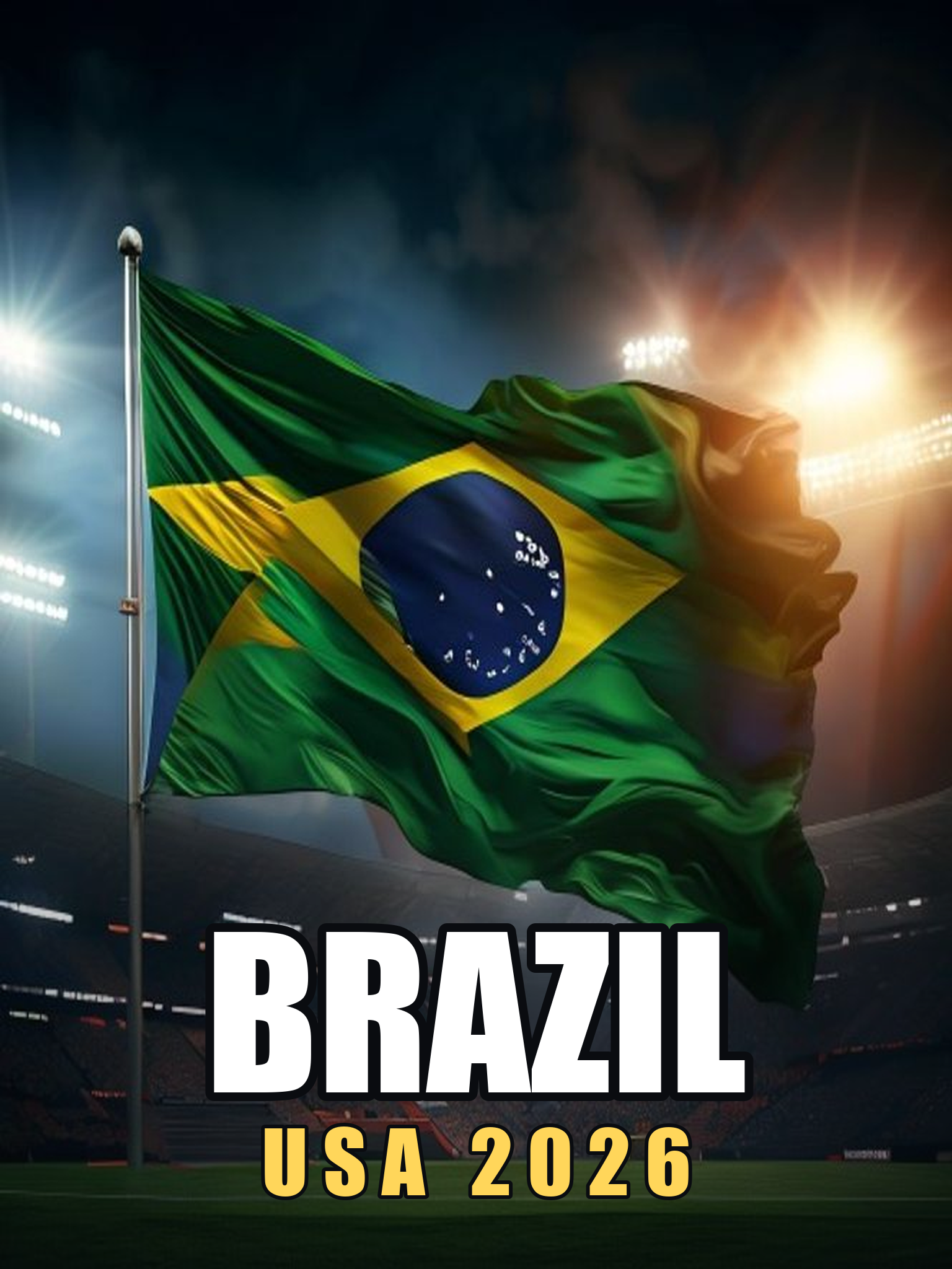 Brazil — USA 2026 Poster
