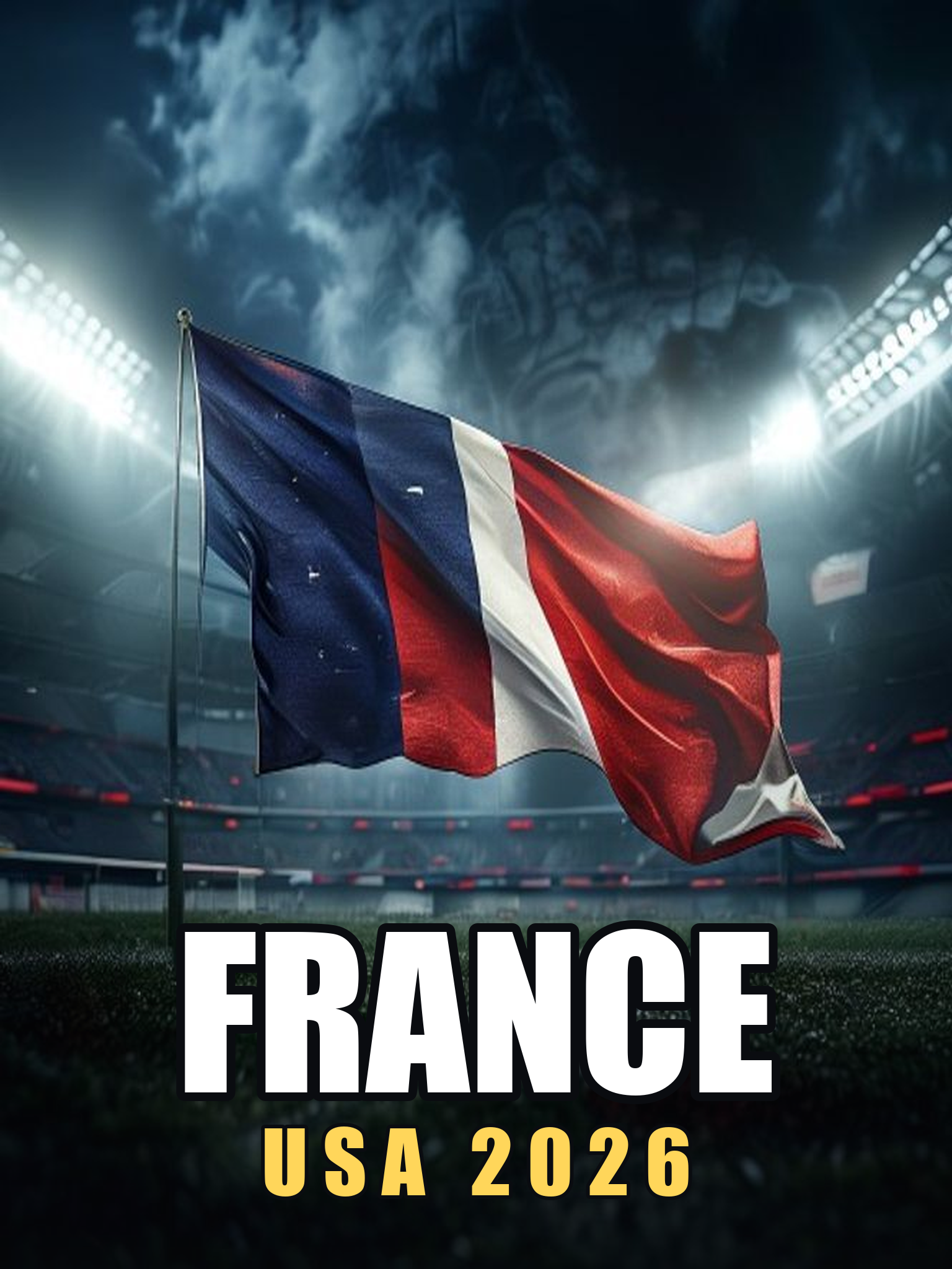 France — USA 2026 Poster